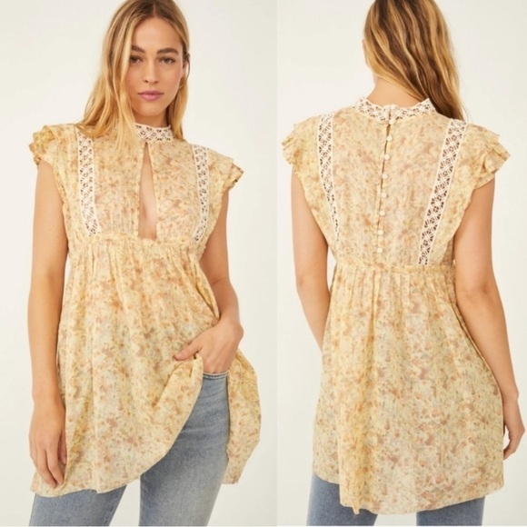 Free People Eva Tunic in Moon Combo - Picture 1 of 14